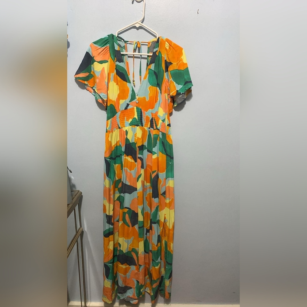 Abel The Label Colorful Floral Maxi Dress - Picture 3 of 6